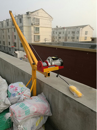 廠房樓房建設物料吊運案例